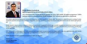 DENİB AKADEMİ 2021 Lansımanı Yapıldı