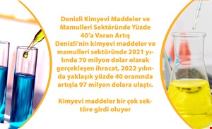 Denizli Kimyevi Maddeler ve Mamulleri Sektöründe Yüzde 40'a Varan Artış
