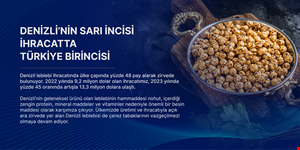 Denizli'nin Sarı İncisi İhracatta Türkiye Birincisi