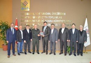 Tugay Komutanı ve Buldan Belediye Başkanı' ndan DENİB' e Ziyaret
